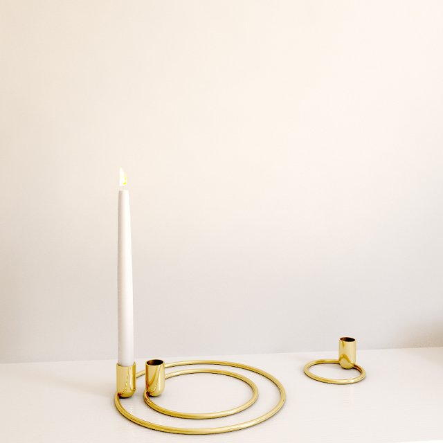 candle holders Modelo 3D .c4d .max .obj .3ds .fbx .stl .blend 