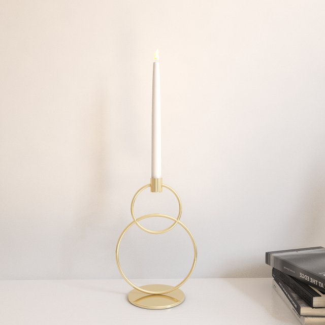 candle holder 3D Модель .c4d .max .obj .3ds .fbx .stl .blend 