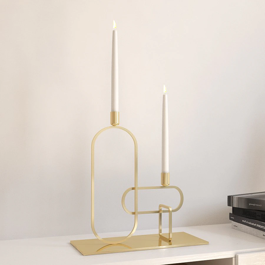 candle holder 3D Model .c4d .max .obj .3ds .fbx .stl .blend 