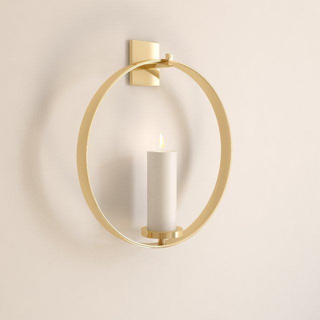 candle holder Model 3D .c4d .max .obj .3ds .fbx .stl .blend 