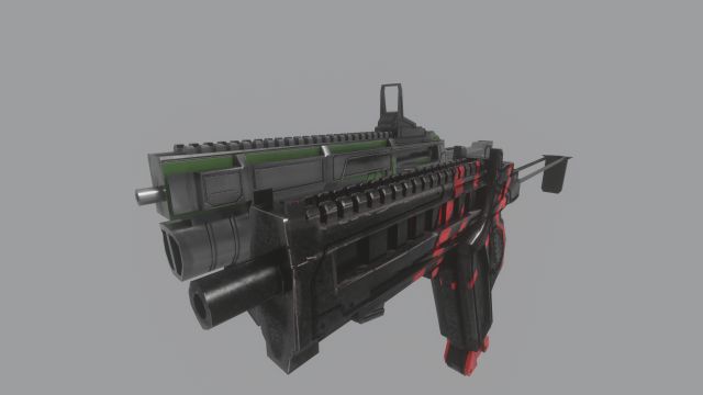 two lowpoly futuristic 3D-Modell .c4d .max .obj .3ds .fbx .stl .blend 