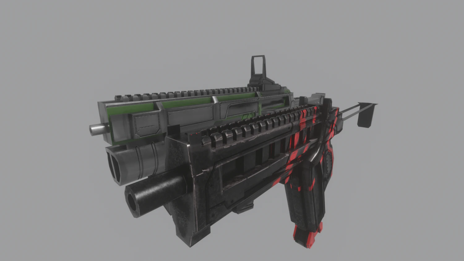 two lowpoly futuristic 3D Model .c4d .max .obj .3ds .fbx .stl .blend 