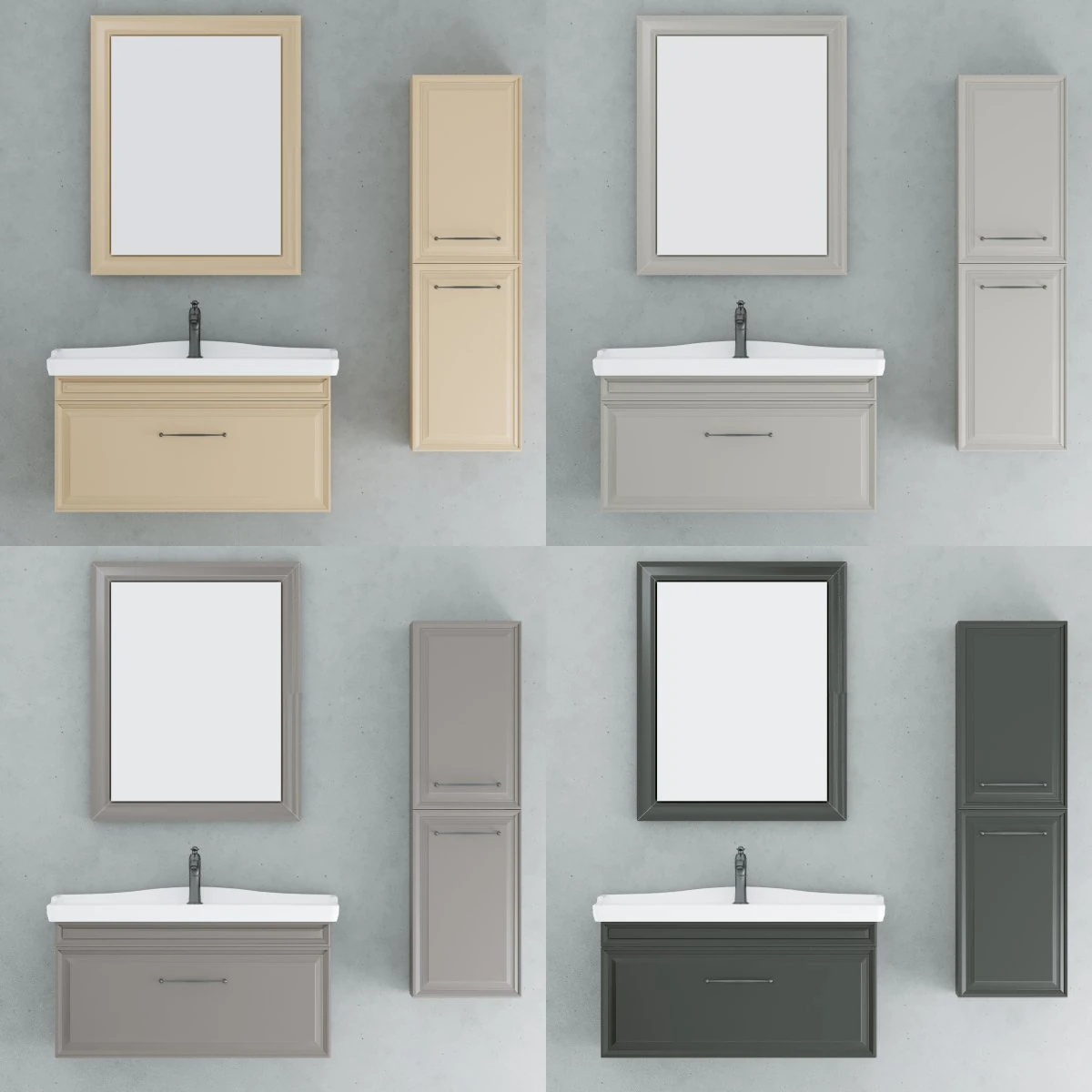 orka design bathroom furniture 3D Model .c4d .max .obj .3ds .fbx .stl .blend 