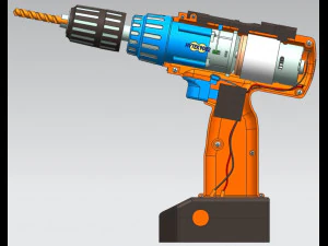 Cordless drill 3D Model