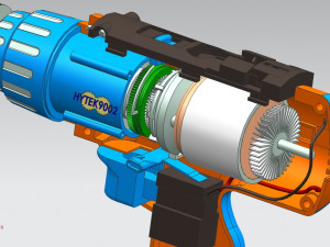 Cordless drill 3D मॉडल