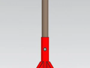 Hydraulic in-feed out-feed support roller 3D Model