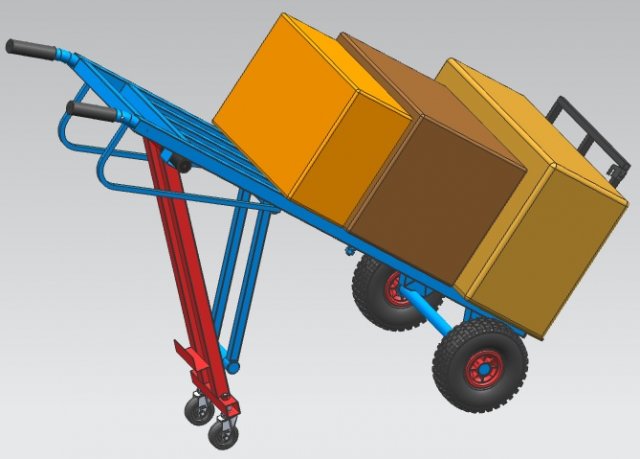 Handle truck for workshop trolley 3D Модель .c4d .max .obj .3ds .fbx .stl .blend 