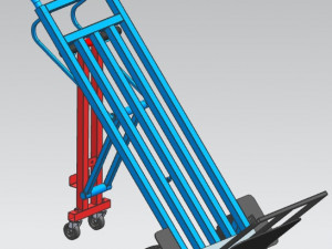 Handle truck for workshop trolley 3D Модель