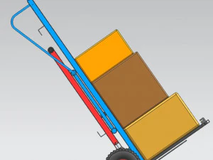 Handle truck for workshop trolley 3D Model