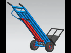 Handle truck for workshop trolley 3D Model