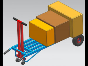 Handle truck for workshop trolley 3D Модель