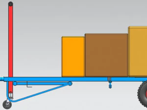 Handle truck for workshop trolley 3D Model