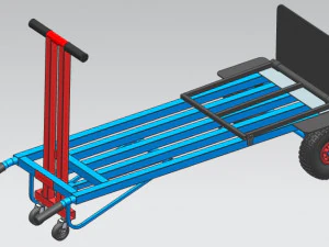Handle truck for workshop trolley 3D Model