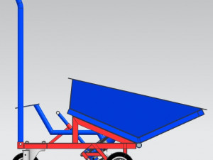 Hydraulic wheelbarrow for workshop 3D-Modell