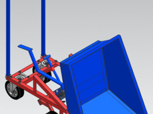 Hydraulic wheelbarrow for workshop 3D-Modell