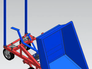 Hydraulic wheelbarrow for workshop 3D Model