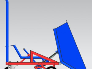 Hydraulic wheelbarrow for workshop 3D-Modell