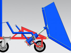 Hydraulic wheelbarrow for workshop 3D-Modell