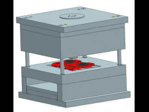 2-Plate Plastic Injection Molding Equipment 3D Model
