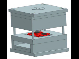2-Plate Plastic Injection Molding Equipment 3D Model