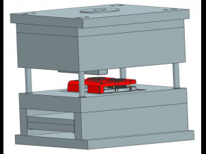 2-Plate Plastic Injection Molding Equipment 3D Model