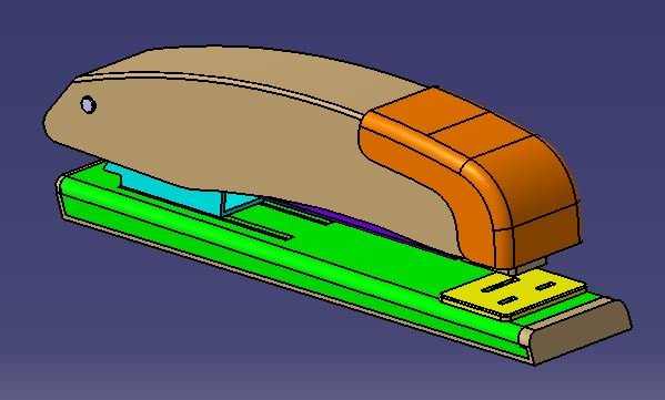 Stapler 3D 模型 .c4d .max .obj .3ds .fbx .stl .blend