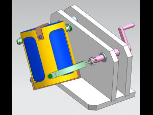 HAND OPERATED TUMBLER MIXER 3D CAD MODEL Modello 3D