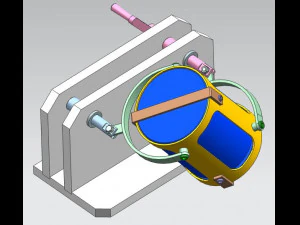 HAND OPERATED TUMBLER MIXER 3D CAD MODEL 3D Model