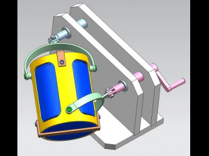 HAND OPERATED TUMBLER MIXER 3D CAD MODEL 3D Model