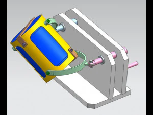 HAND OPERATED TUMBLER MIXER 3D CAD MODEL 3D Model