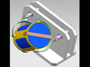 HAND OPERATED TUMBLER MIXER 3D CAD MODEL 3D Model