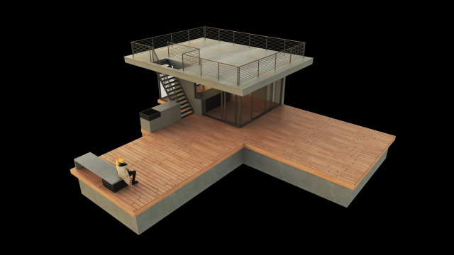 home 3D Model .c4d .max .obj .3ds .fbx .stl .blend 