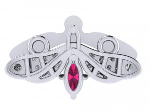 aquamarine firefly pendant 3D Print Model