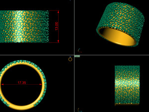 leopard texture ring Modèles 3D en vedette