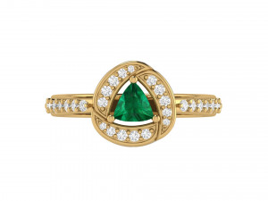 trillian filigree scroll engagement ring 3D-printmodel