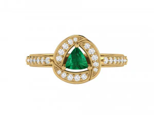 trillian filigree scroll engagement ring 3D Print Model