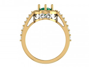 trillian filigree scroll engagement ring 3D-printmodel