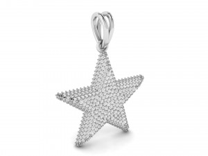 star diamond pendant Modèles 3D en vedette