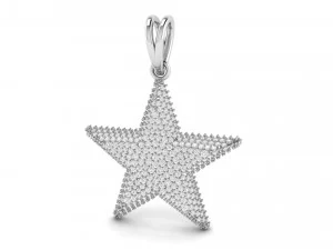 star diamond pendant 3D Print Model