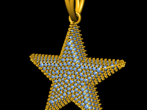 star diamond pendant Modèles 3D en vedette