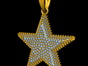 star diamond pendant 3D Print Model