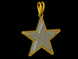 star diamond pendant 3D Print Model