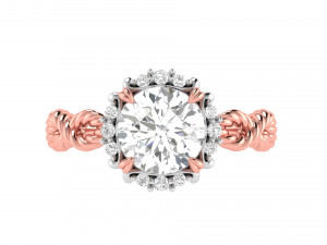 spiral knot engagement ring 3D Baskı Modeli