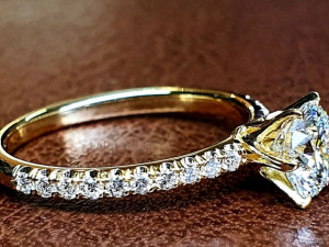 solitare engagement ring 3D Print Model