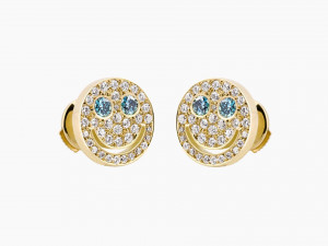 smiley emoji diamond earring Modello di stampa 3D
