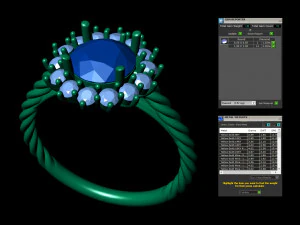 round twisted ribbon engagement ring 3D Print Model