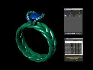 round knot engagement ring Modèles 3D en vedette