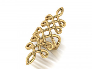 plain gold pattern ring 3D Baskı Modeli