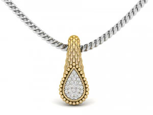 pear snake textured pendant 3D Print Model