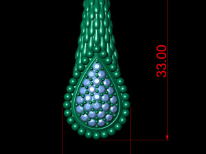 pear snake textured pendant 3D Принт Модель